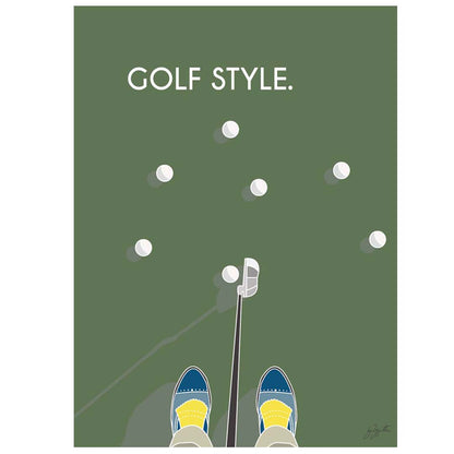 Golf style. bois brut