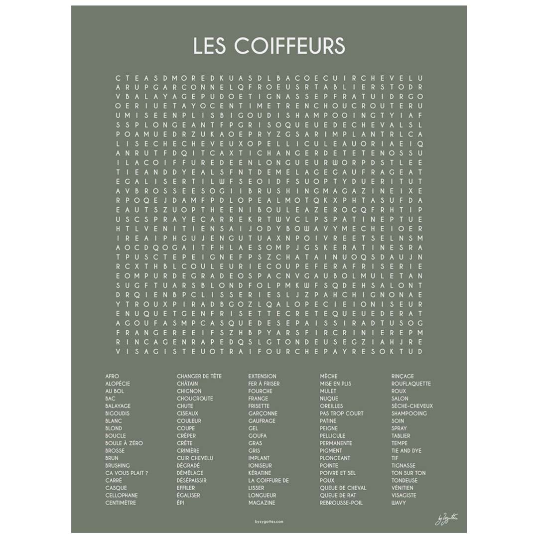 LES COIFFEURS 60x80 cm