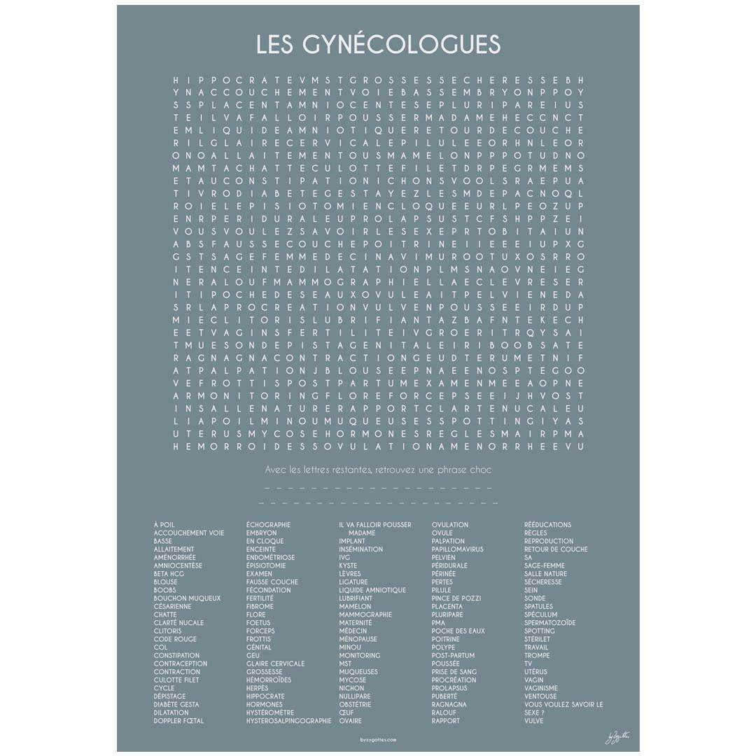 LES GYNECOLOGUES 70x100 cm