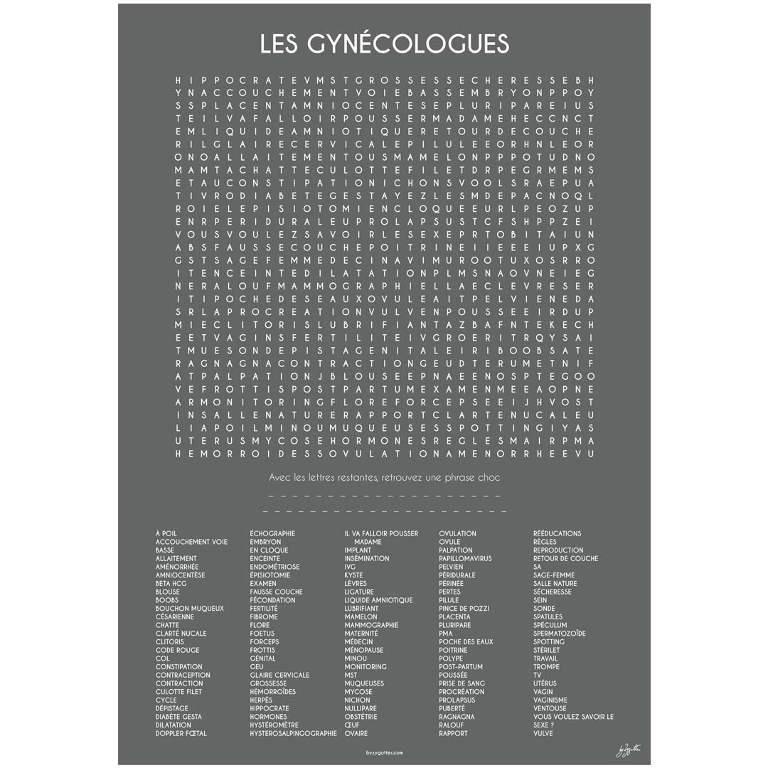 LES GYNECOLOGUES 70x100 cm