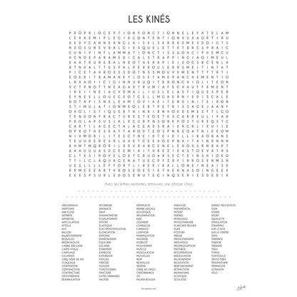 LES KINES 70x100 cm