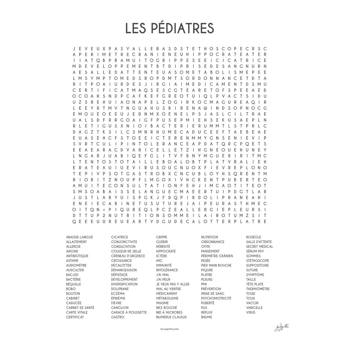 LES PEDIATRES 60x80 cm