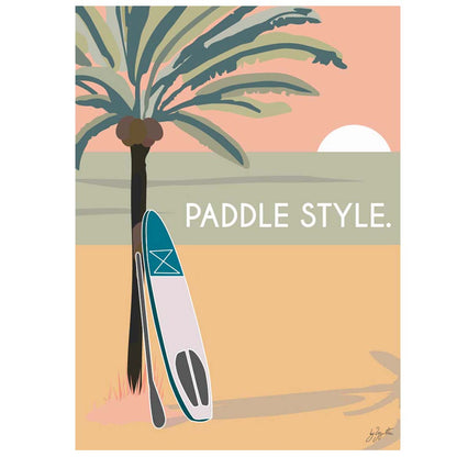 Paddle style. bois brut