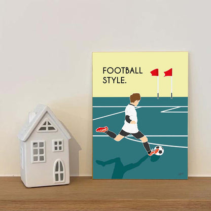 Affiche en bois Foot