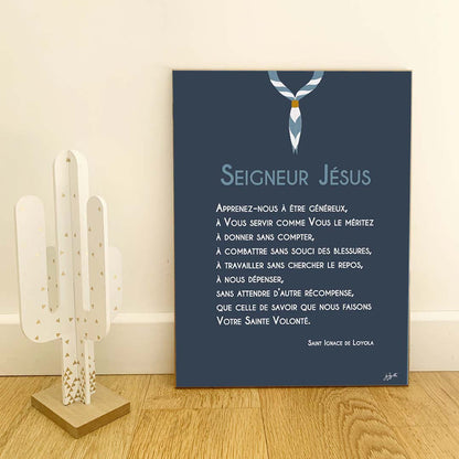 Affiche en bois Prières Scoute