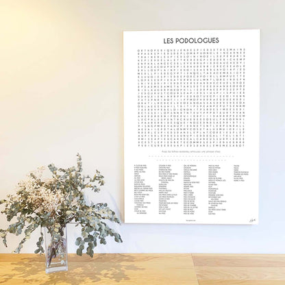 Affiche en bois LES PODOLOGUES