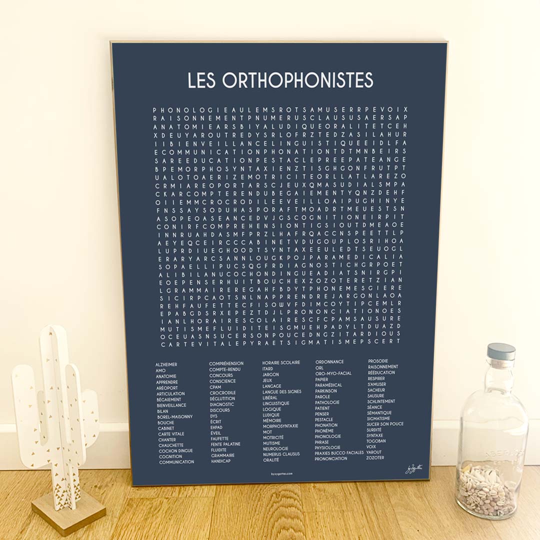 LES ORTHOPHONISTES 50x70 cm