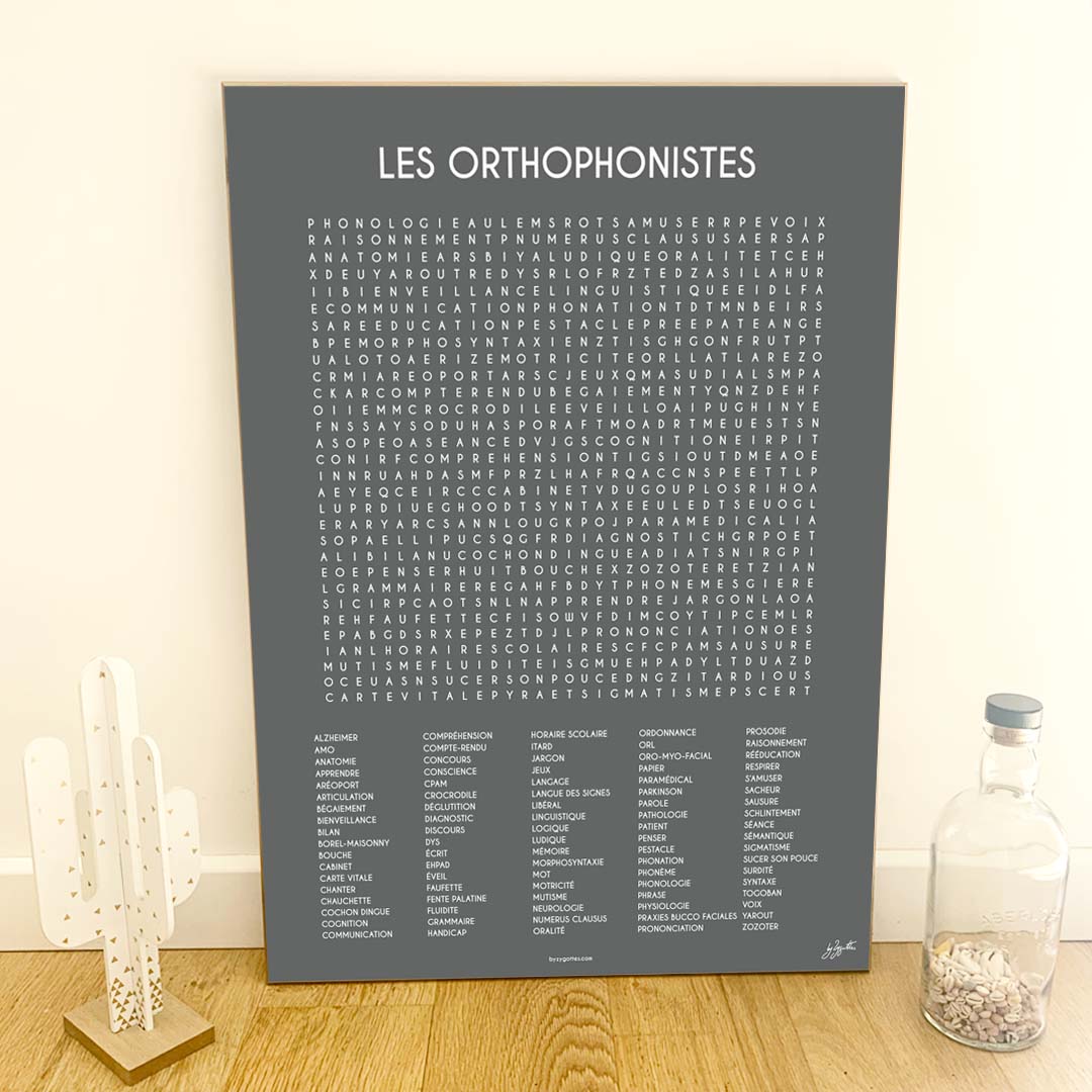 LES ORTHOPHONISTES 50x70 cm