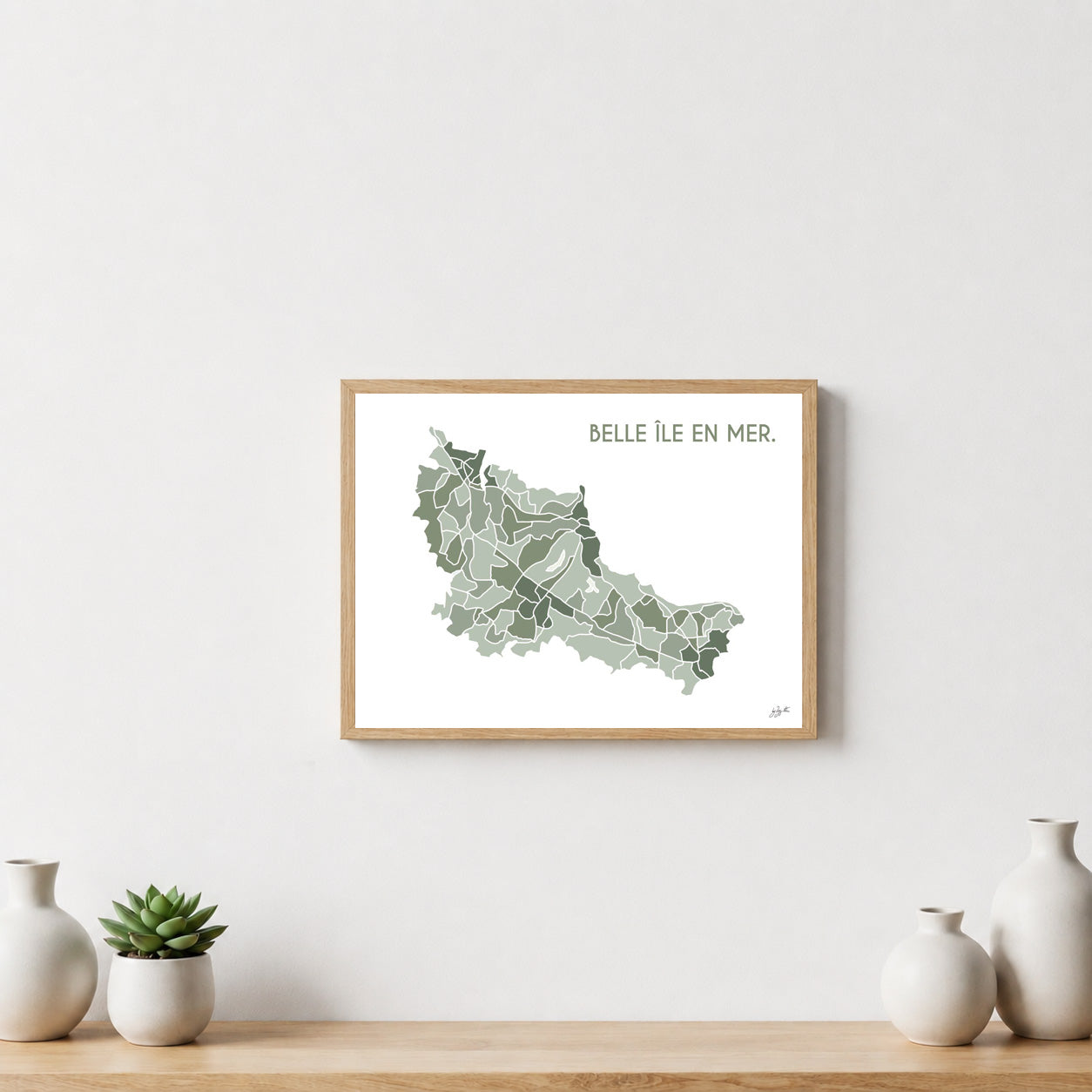 Poster Belle-Île Bretagne – décoration murale inspirée des paysages marins et de l’océan Atlantique.