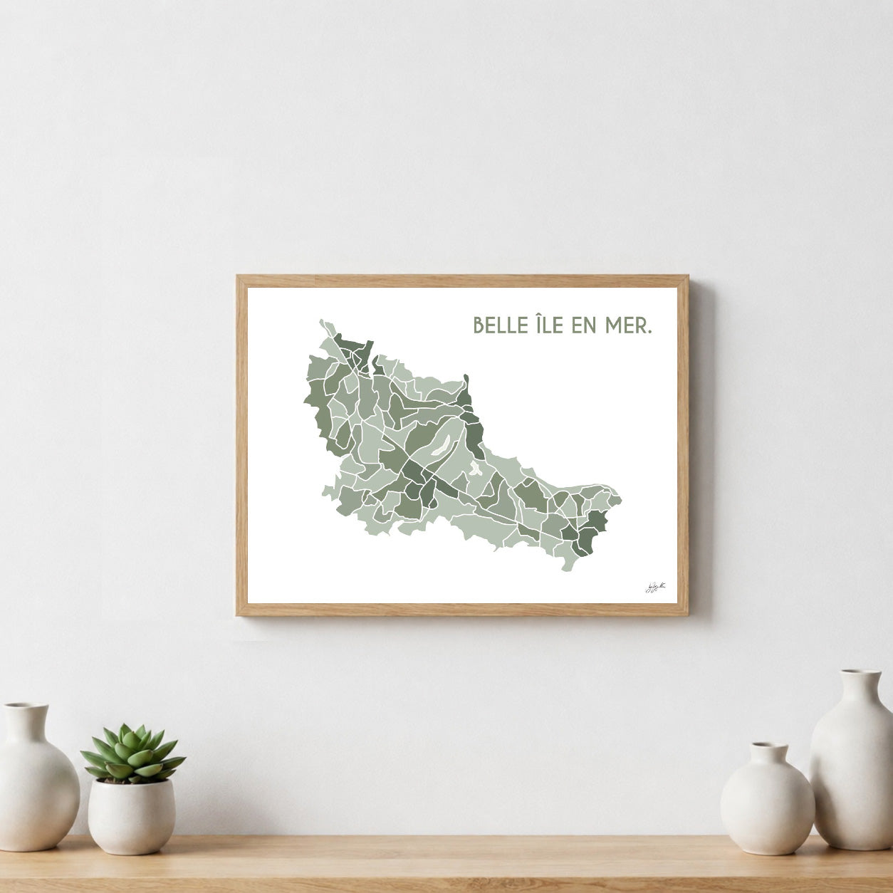 Poster Belle-Île Bretagne – décoration murale inspirée des paysages marins et de l’océan Atlantique.