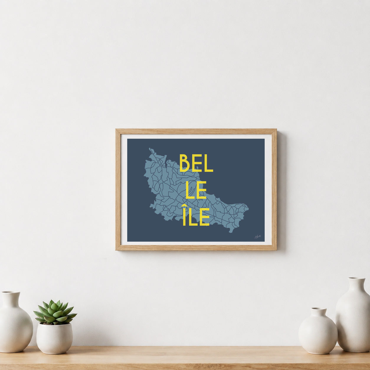 Poster Belle-Île Bretagne – décoration murale inspirée des paysages marins et de l’océan Atlantique.