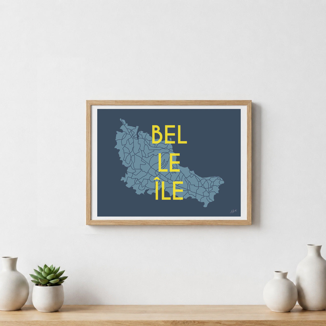 Poster Belle-Île Bretagne – décoration murale inspirée des paysages marins et de l’océan Atlantique.