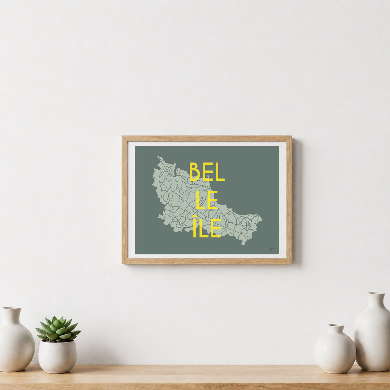 Poster Belle-Île Bretagne – décoration murale inspirée des paysages marins et de l’océan Atlantique.