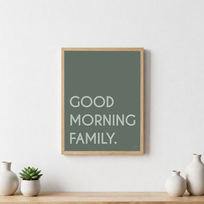 Poster Famille personnalisée avec noms de famille, décoration murale moderne fabriquée en France