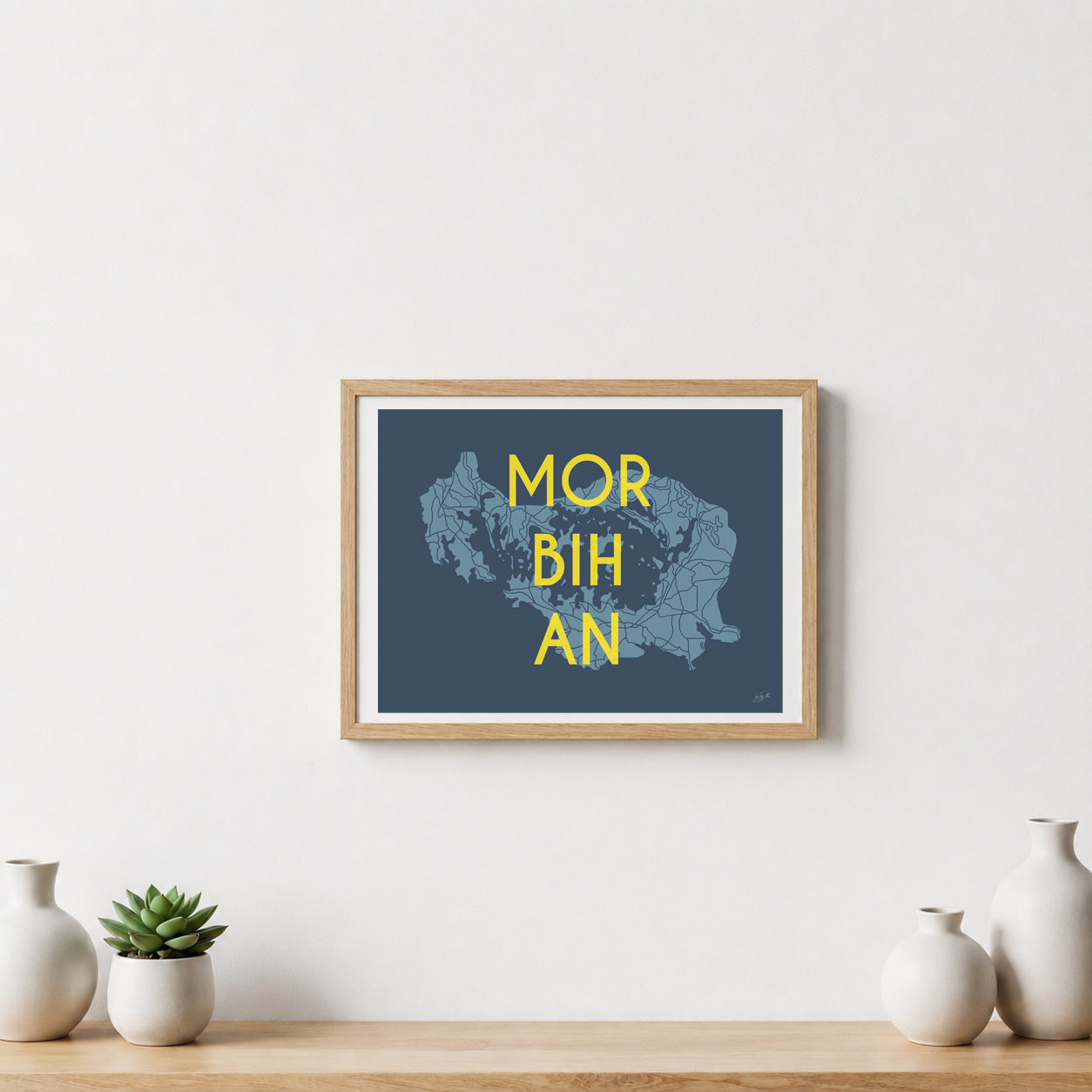 Poster Golfe du Morbihan – décoration murale inspirée de la Bretagne Sud et de ses paysages maritimes