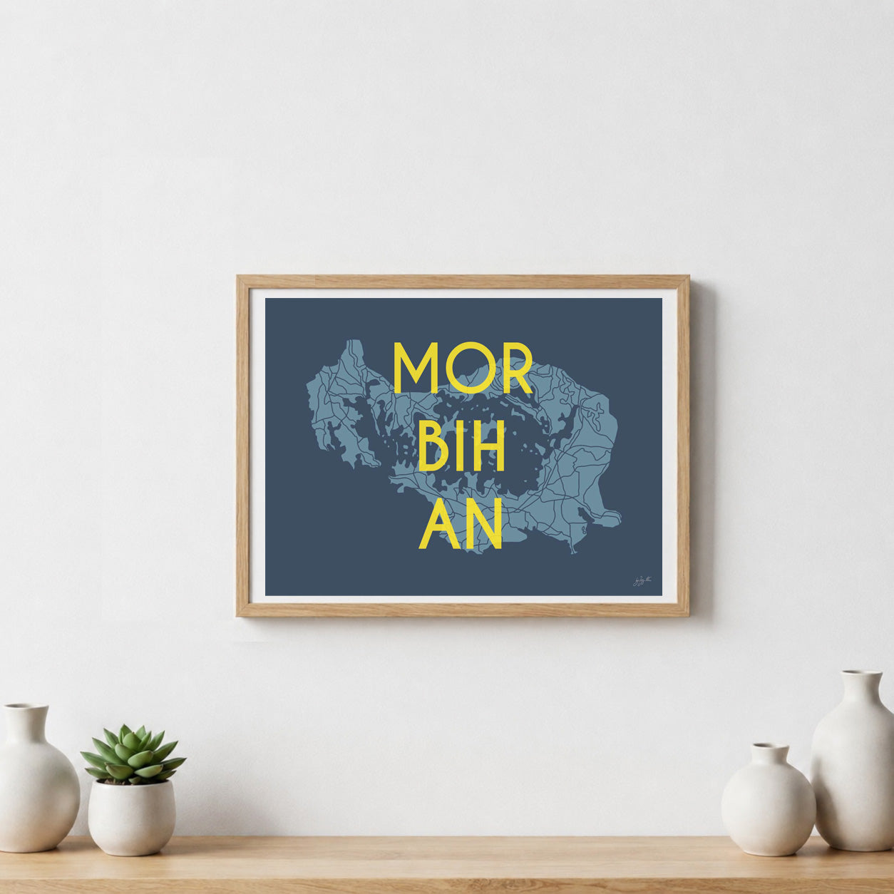 Poster Golfe du Morbihan – décoration murale inspirée de la Bretagne Sud et de ses paysages maritimes