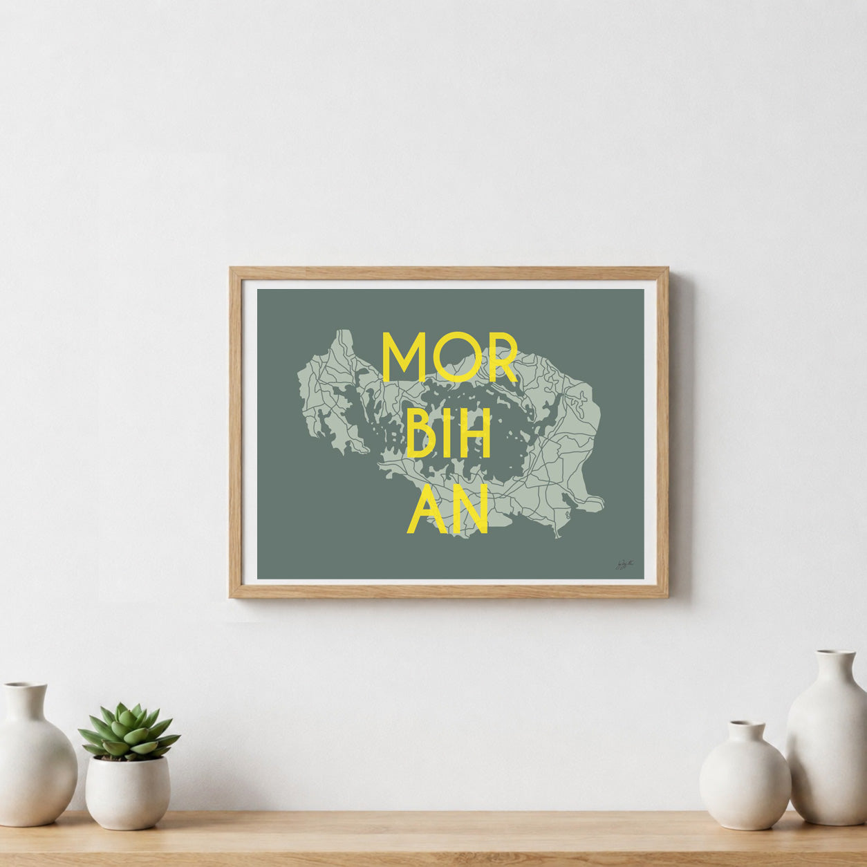 Poster Golfe du Morbihan – décoration murale inspirée de la Bretagne Sud et de ses paysages maritimes
