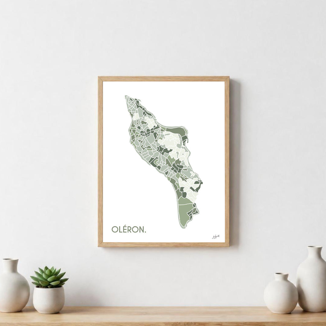 Poster Île d’Oléron – décoration murale inspirée de l’océan Atlantique et des paysages oléronais.  
