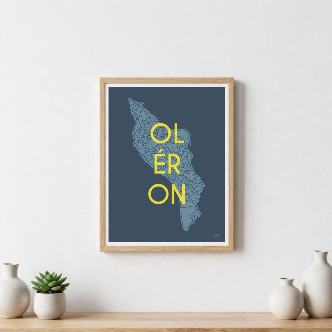 Poster Île d’Oléron – décoration murale inspirée de l’océan Atlantique et des paysages oléronais.  