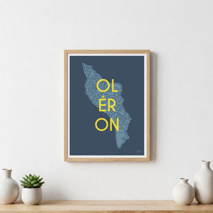 Poster Île d’Oléron – décoration murale inspirée de l’océan Atlantique et des paysages oléronais.  
