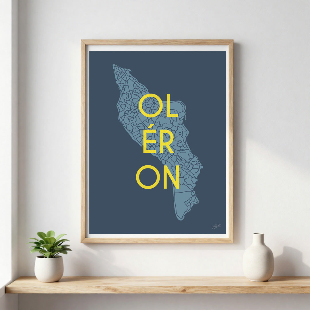 Poster Île d’Oléron – décoration murale inspirée de l’océan Atlantique et des paysages oléronais.  