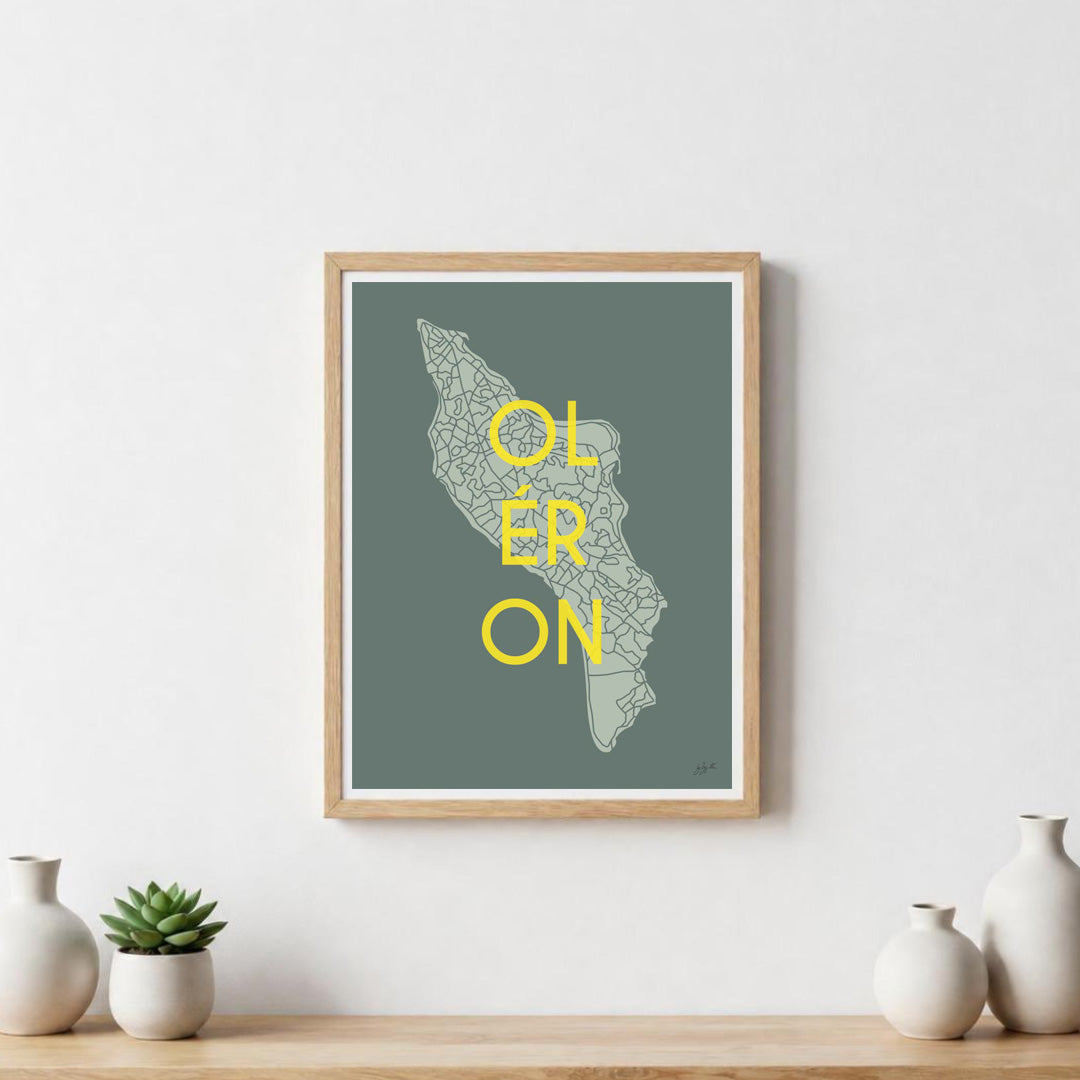 Poster Île d’Oléron – décoration murale inspirée de l’océan Atlantique et des paysages oléronais.  