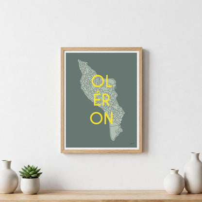 Poster Île d’Oléron – décoration murale inspirée de l’océan Atlantique et des paysages oléronais.  