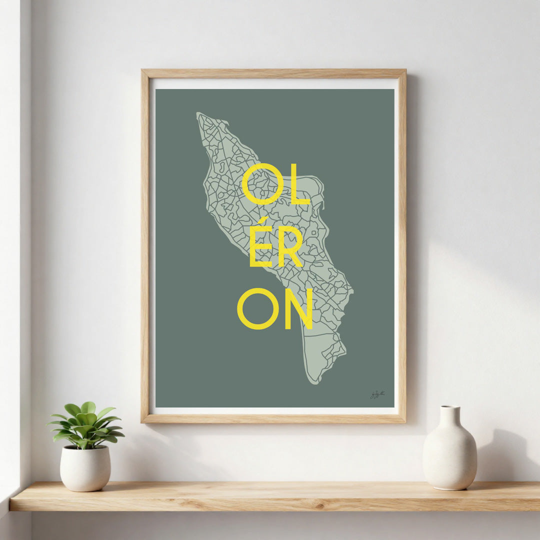Poster Île d’Oléron – décoration murale inspirée de l’océan Atlantique et des paysages oléronais.  