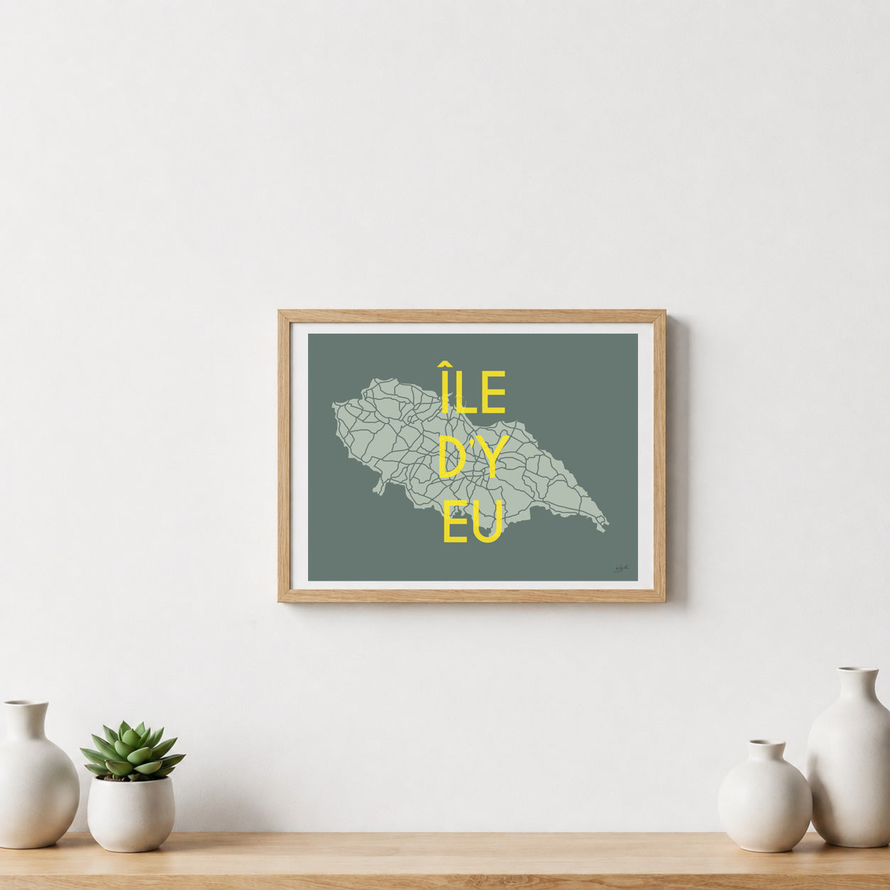 Poster Île d’Yeu Vendée – décoration murale inspirée des criques, de l’océan et des paysages insulaires.