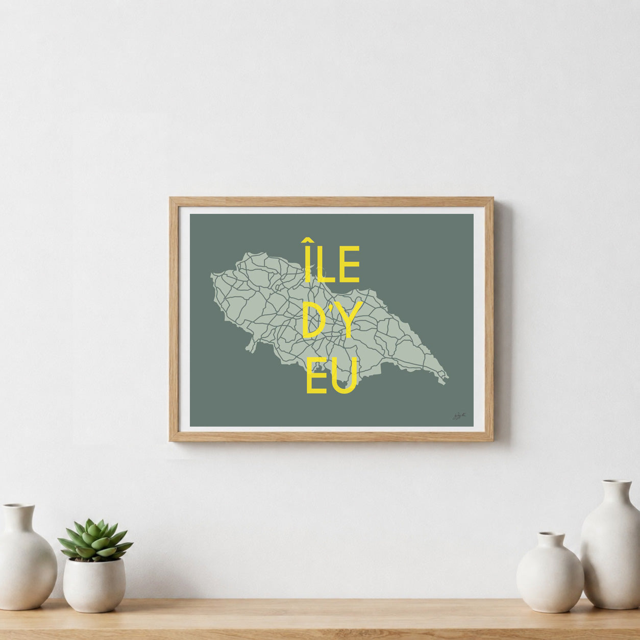 Poster Île d’Yeu Vendée – décoration murale inspirée des criques, de l’océan et des paysages insulaires.