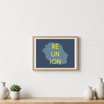 Poster La Réunion – décoration murale inspirée de l’océan Indien, des lagons et des paysages réunionnais
