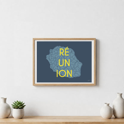 Poster La Réunion – décoration murale inspirée de l’océan Indien, des lagons et des paysages réunionnais