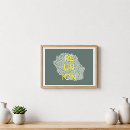 Poster La Réunion – décoration murale inspirée de l’océan Indien, des lagons et des paysages réunionnais