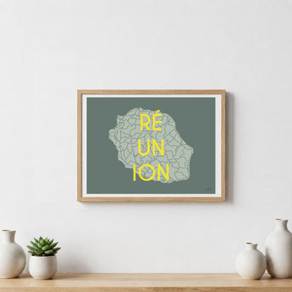 Poster La Réunion – décoration murale inspirée de l’océan Indien, des lagons et des paysages réunionnais