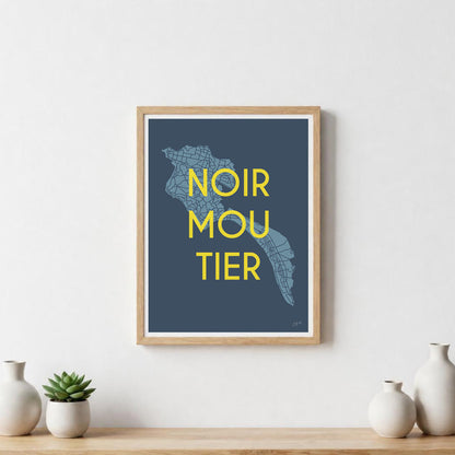 Poster Noirmoutier Vendée – décoration murale inspirée des paysages marins et de l’île vendéenne.