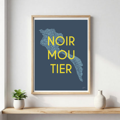 Poster Noirmoutier Vendée – décoration murale inspirée des paysages marins et de l’île vendéenne.