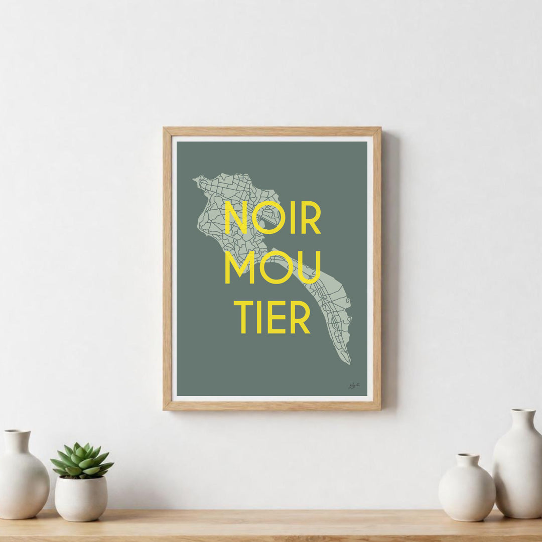 Poster Noirmoutier Vendée – décoration murale inspirée des paysages marins et de l’île vendéenne.