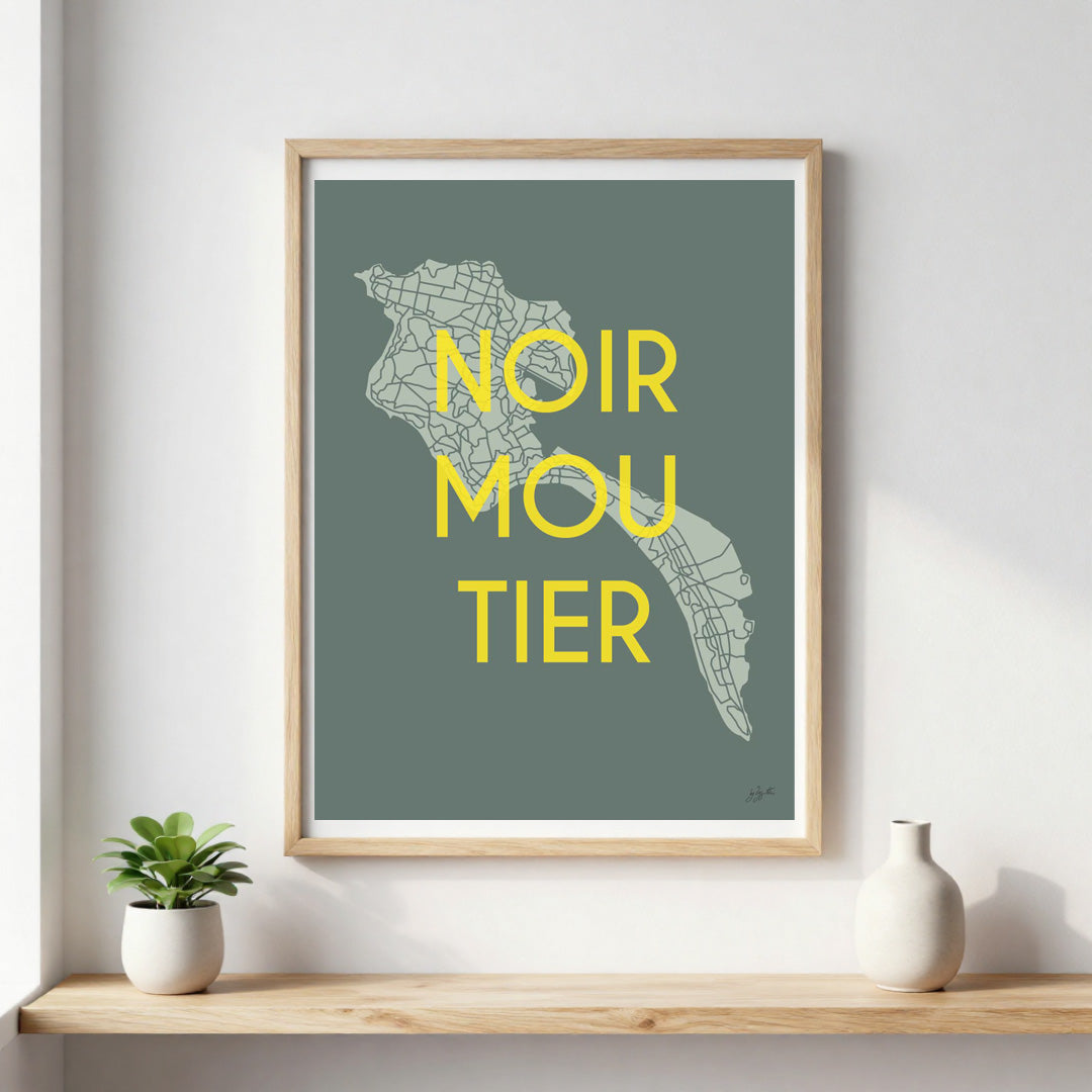 Poster Noirmoutier Vendée – décoration murale inspirée des paysages marins et de l’île vendéenne.