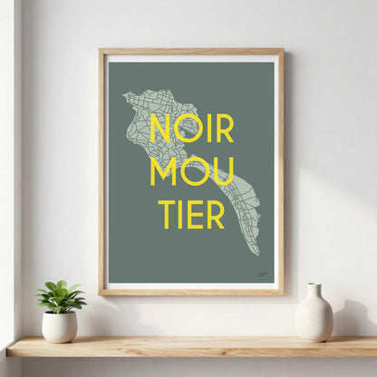 Poster Noirmoutier Vendée – décoration murale inspirée des paysages marins et de l’île vendéenne.