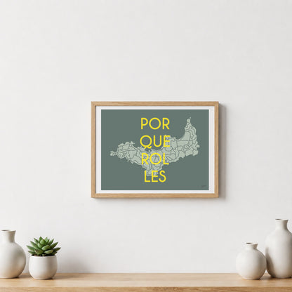 Poster Porquerolles Méditerranée – décoration murale inspirée des plages et paysages de l’île de Porquerolles.  