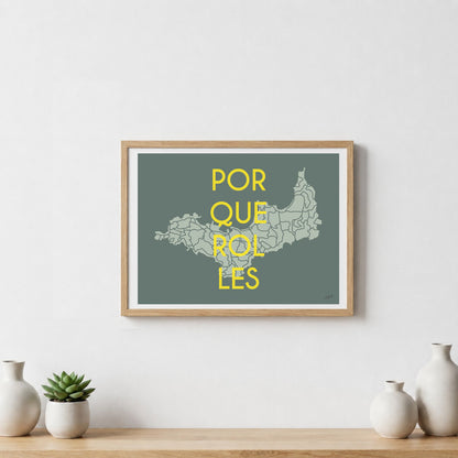 Poster Porquerolles Méditerranée – décoration murale inspirée des plages et paysages de l’île de Porquerolles.  