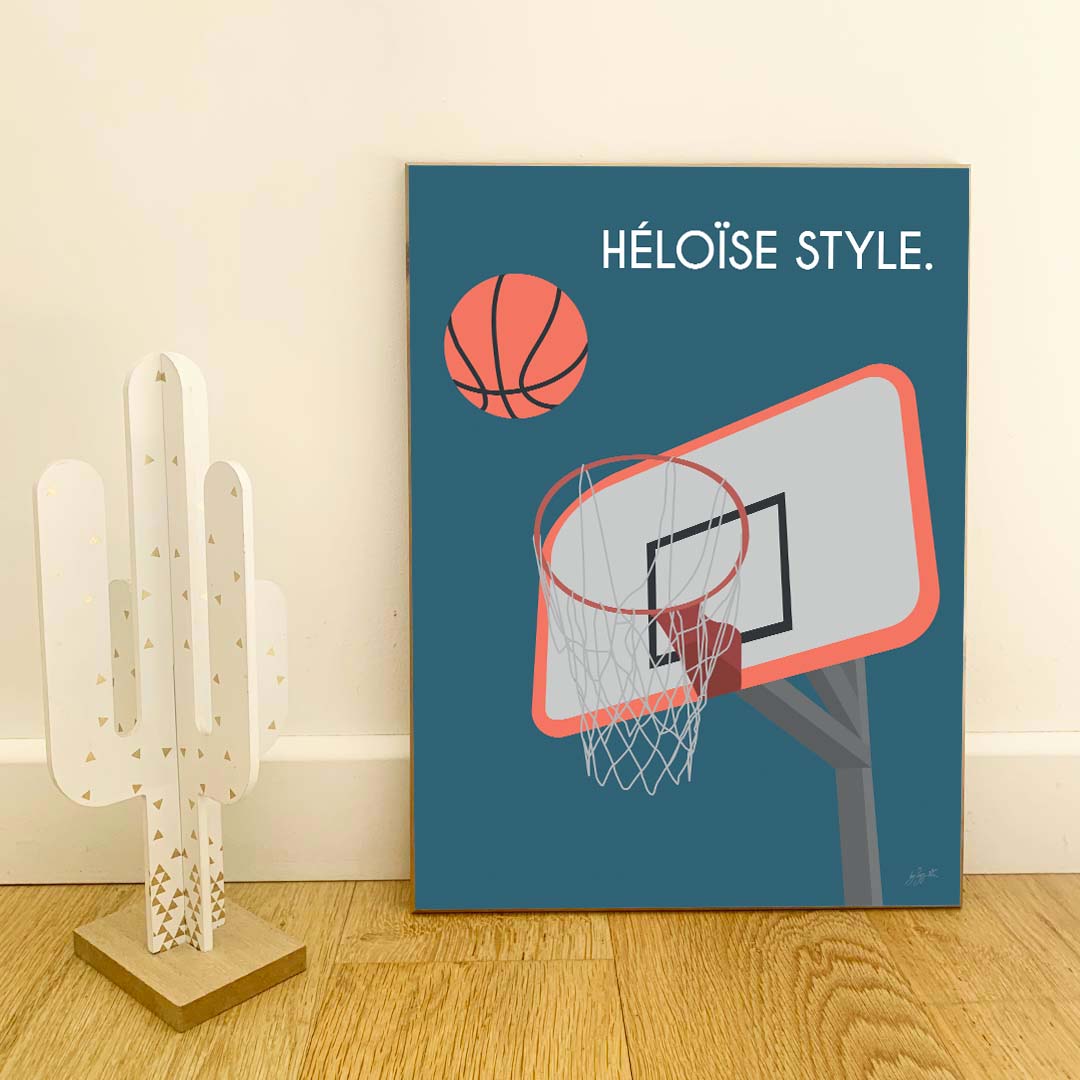 Affiche basketball street – décoration murale inspirée du basket et de l’univers urbain.
