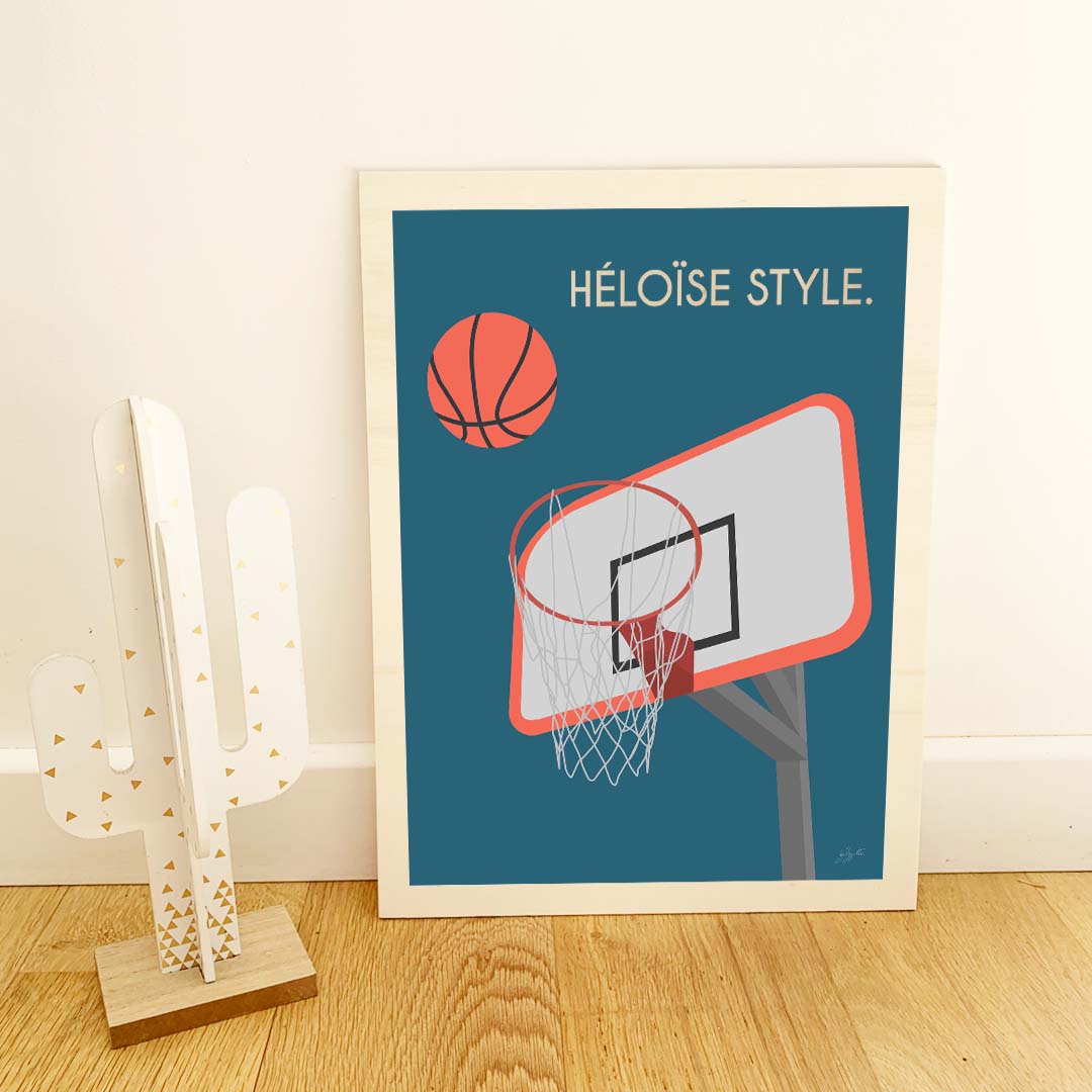 Affiche basketball street – décoration murale inspirée du basket et de l’univers urbain.