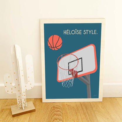Affiche basketball street – décoration murale inspirée du basket et de l’univers urbain.