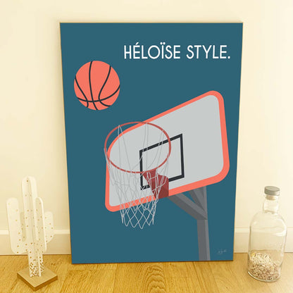 Affiche basketball street – décoration murale inspirée du basket et de l’univers urbain.