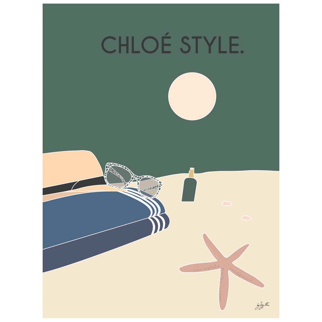 Affiche bord de mer vacances – décoration murale inspirée de la plage, de l’océan et de l’évasion.