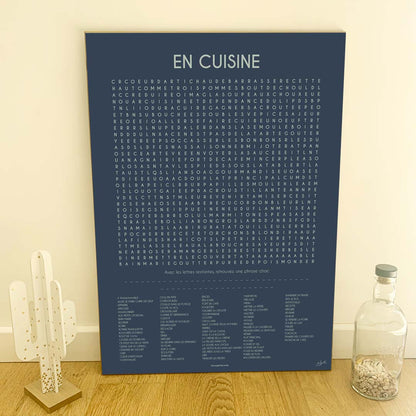 Affiche En Cuisine – décoration murale vintage pour cuisine chaleureuse et conviviale.
