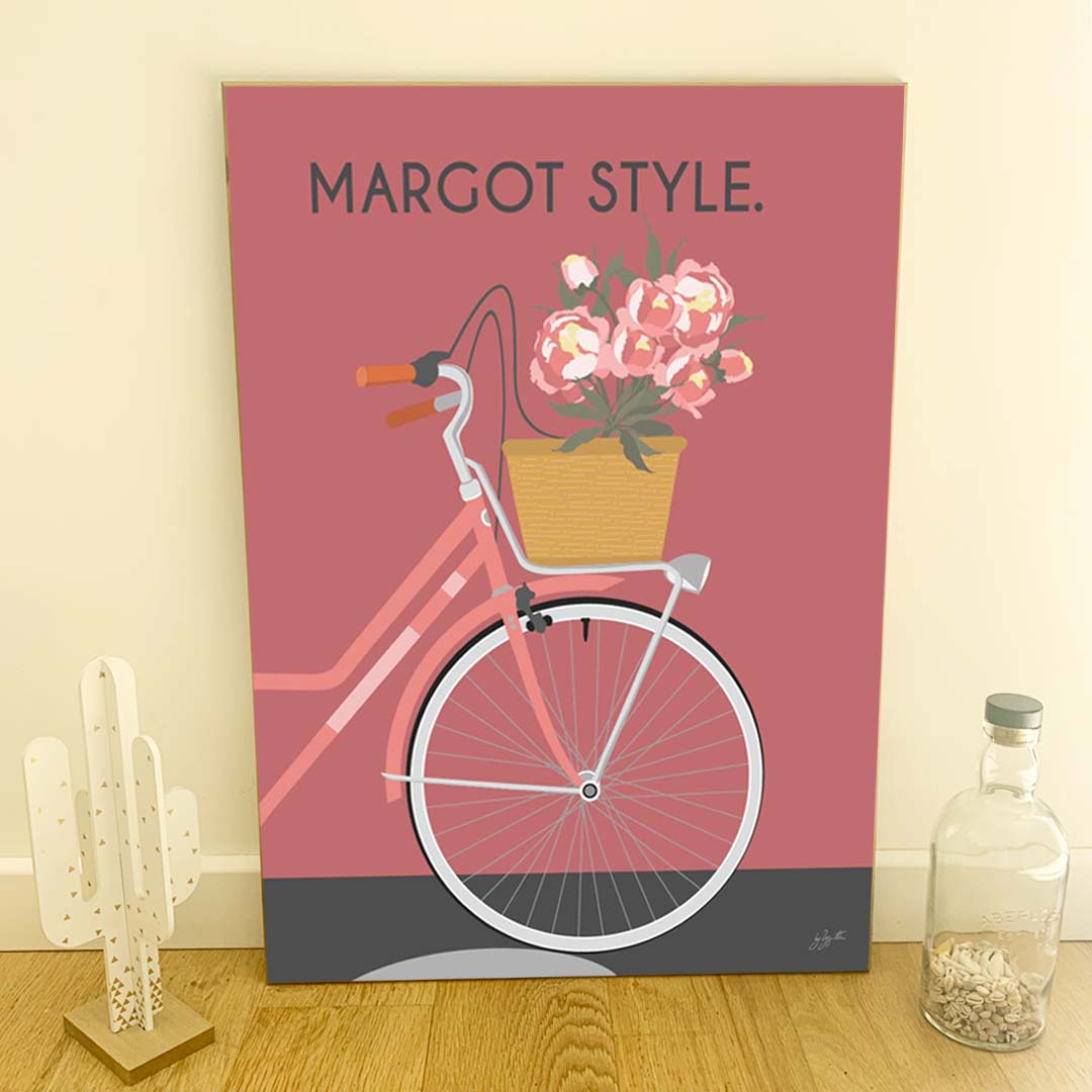 Affiche cyclisme design – décoration murale inspirée du vélo vintage, de l’aventure et de la passion du cyclisme.