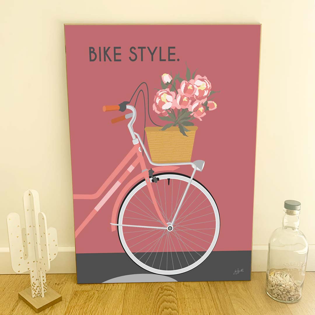 Affiche cyclisme design – décoration murale inspirée du vélo vintage, de l’aventure et de la passion du cyclisme.