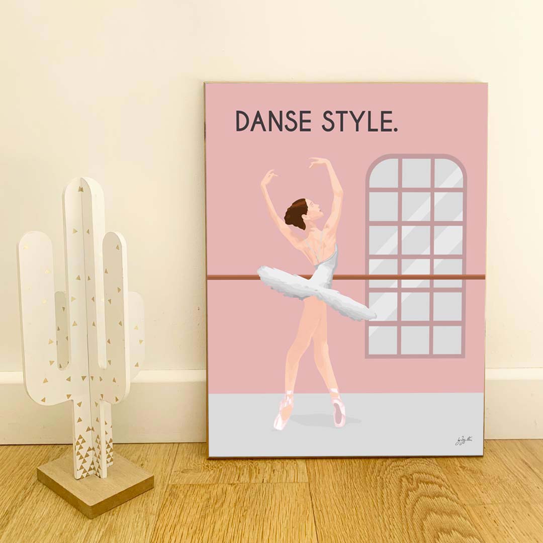 Affiche danse élégante – décoration murale artistique inspirée du mouvement et de l’univers de la danse.